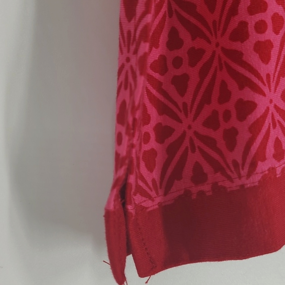 Cappagallo V - Neck Red Top - Picture 4 of 6